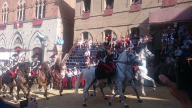 Much pageantry before the Palio